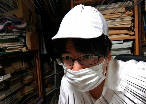赤白帽をかぶってみる