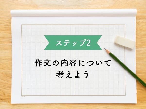 ステップ2　作文の内容について考えよう