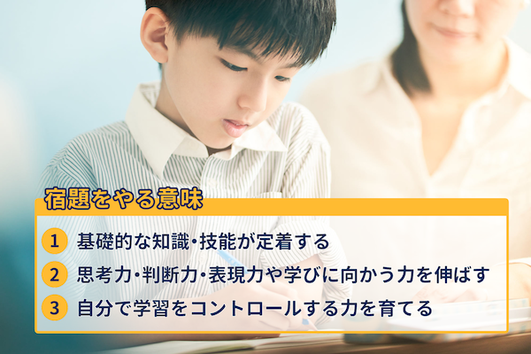 そもそも、宿題をやる意味とは