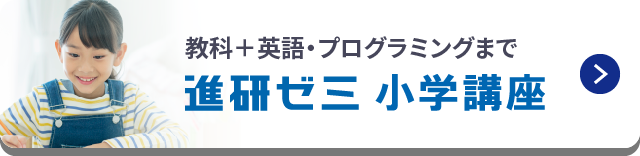 教科＋英語・プログラミングまで 進研ゼミ小学講座